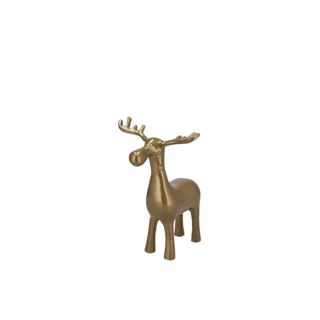 Decoratie Eland Hawley Gold 8x8x9 cm