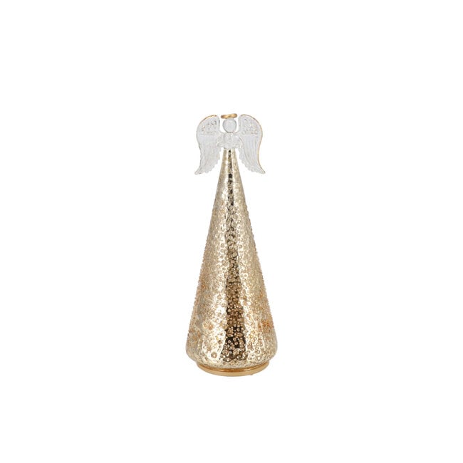 Draaiende Engel Sparkle Champagne 11x27 cm