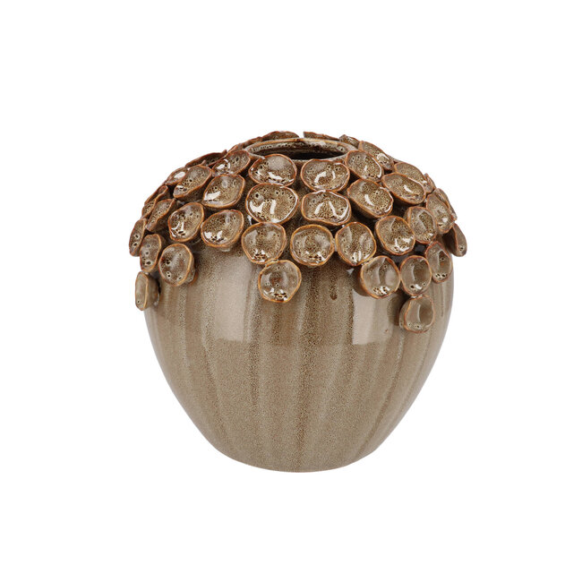 Vaas Nancy Sand Flower 27x26cm