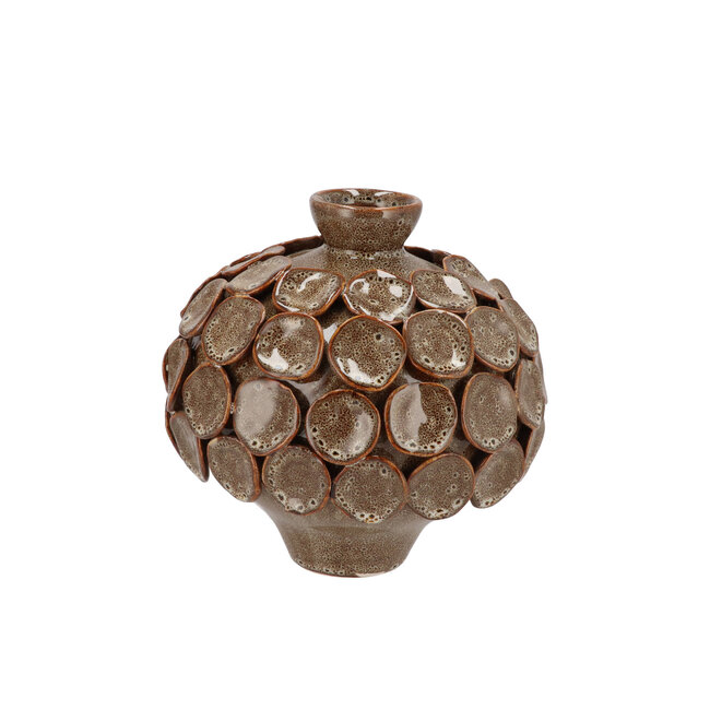 Vaas Nancy Sand Flower 27x26cm