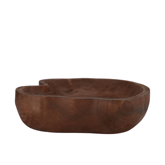 Houten Schaal Woody Dark Natural Brown - 43x40x9cm