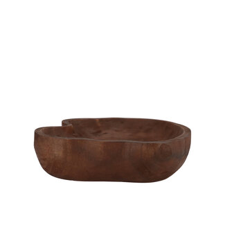 Daan Kromhout Houten Schaal Woody Dark Natural Brown - 37x34x9cm