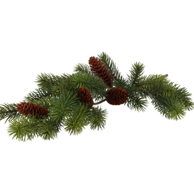 Silk Pine with Cone 64 cm