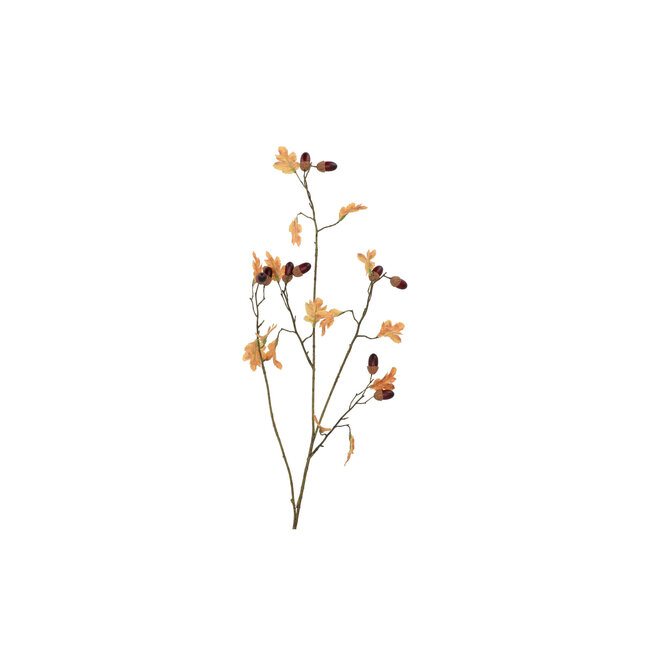 Zijden Eiken Tak met eikeltjes - 90cm