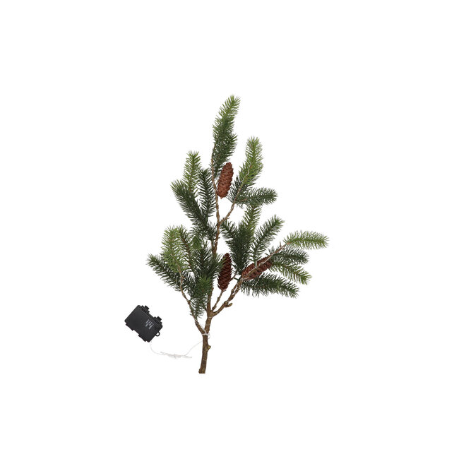 Silk pine with led 81x33x13cm