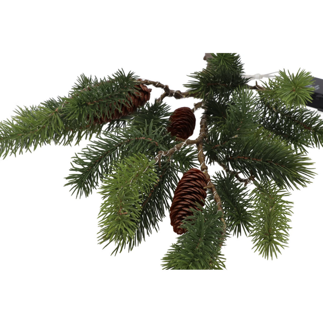 Silk pine with led 81x33x13cm