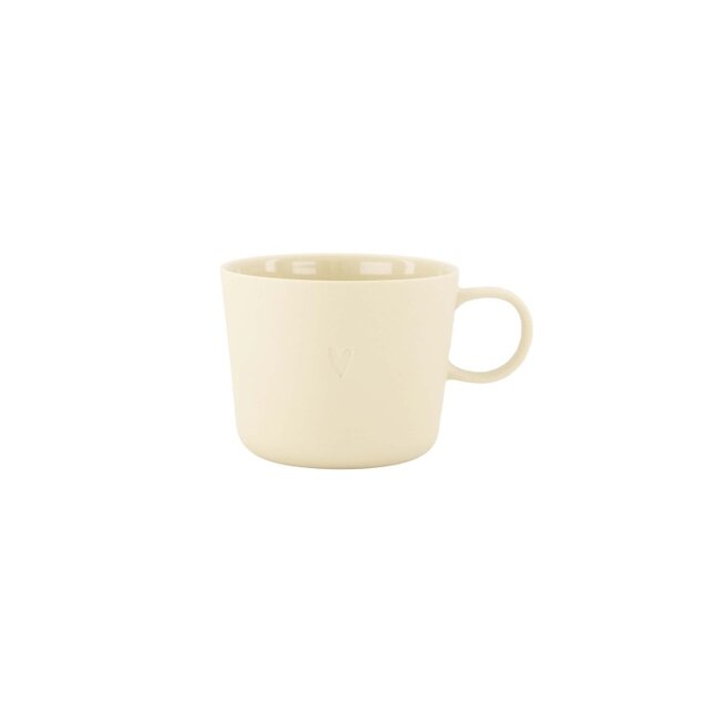 Zusss cappuccino mok hartje zand