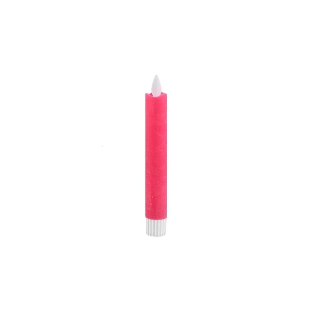 PTMD LED Diner Candle bright pink moveflame 2PCS short