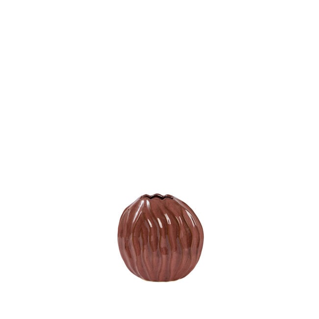 Light & Living Vaas deco 25x14x27 cm PODURI keramiek donker roze