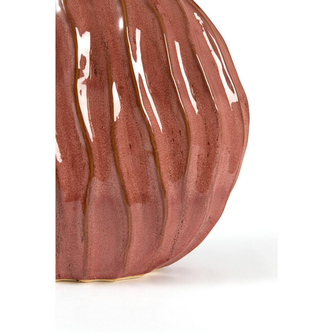 Light & Living Vaas deco 25x14x27 cm PODURI keramiek donker roze