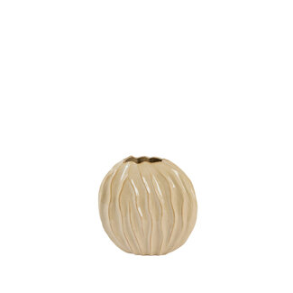 Light & Living Vaas deco 35x17x35 cm PODURI keramiek licht bruin