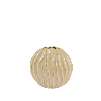 Light & Living Vaas deco 41x20x42 cm PODURI keramiek licht bruin
