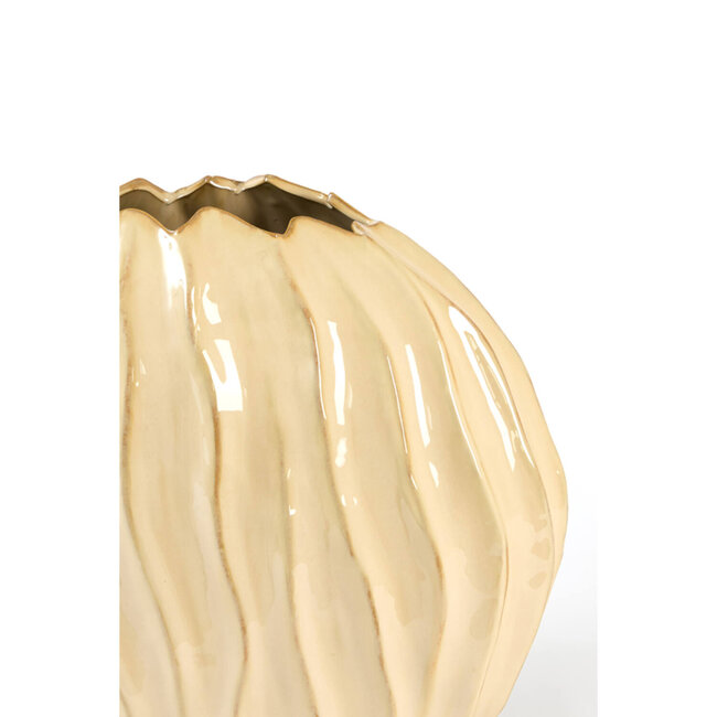 Light & Living Vaas deco 41x20x42 cm PODURI keramiek licht bruin