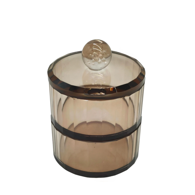 Colmore Jar 2 tier NICOLE Ø10x14cm brown luster