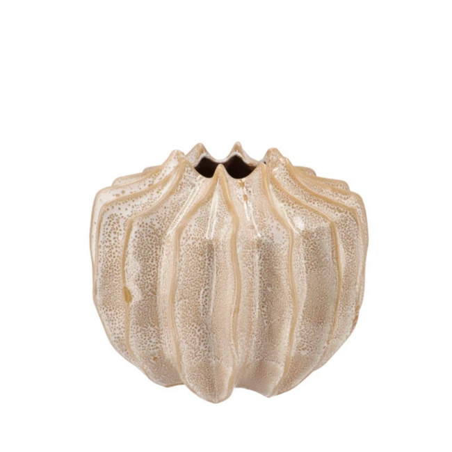 Daan Kromhout JUNA SAND VASE STRUCTURE 23X23X20CM