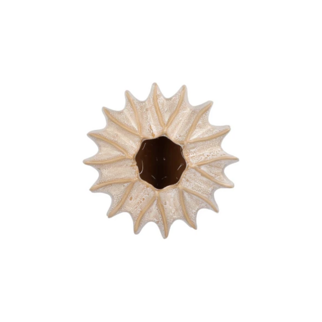 Daan Kromhout JUNA SAND VASE STRUCTURE 23X23X20CM