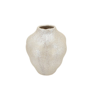Daan Kromhout Vaas Dana White Pearl Moonface Bubble 25x25 cm Daan Kromhout Vaas Dana White Pearl Moonface Bubble 25x25 cm