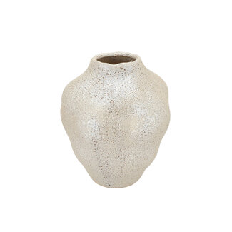 Daan Kromhout Vaas Dana White Pearl Moonface Bubble 30x35 cm Daan Kromhout Vaas Dana White Pearl Moonface Bubble 30x35 cm