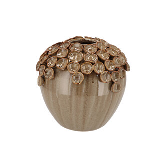 Vaas Nancy Sand Flower 27x26cm Vaas Nancy Sand Flower 27x26cm