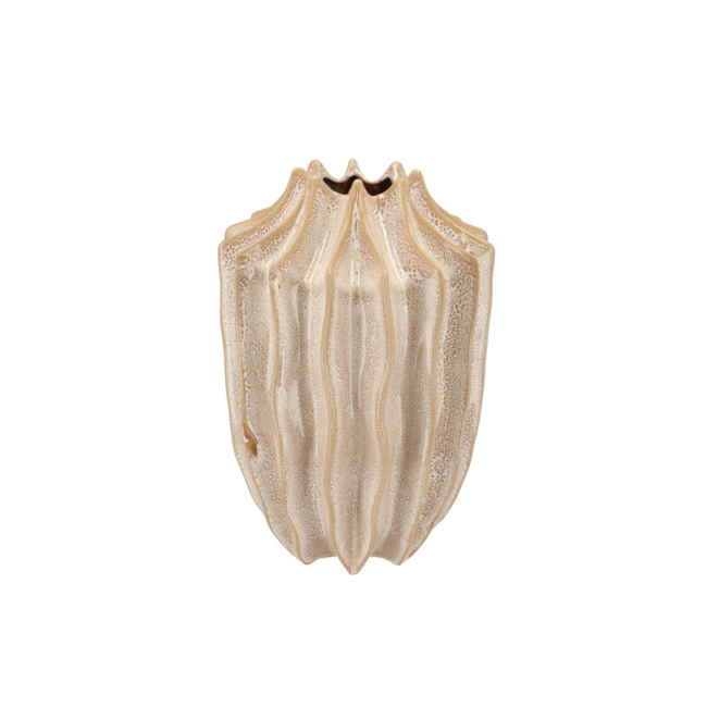 Juna sand vase structure long 25x25x37cm