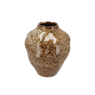 Dana Decoratieve Vaas Bubble XL – Brown Cat Eye Ø30x35cm Dana Decoratieve Vaas Bubble XL – Brown Cat Eye Ø30x35cm