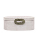PTMD Hazael Beige suede box gold handle oval L