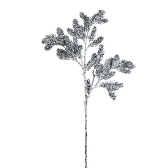 PTMD Twig Plant Green snowed pine spray 113 cm