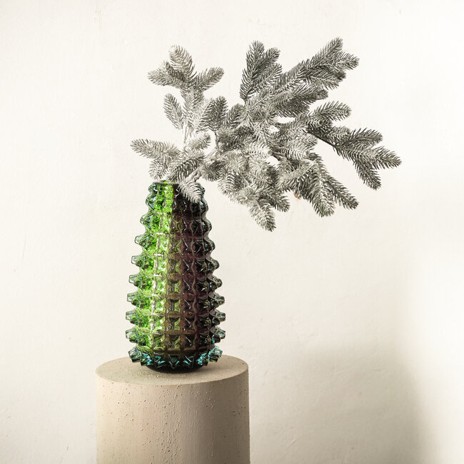 PTMD Twig Plant Green snowed pine spray 113 cm
