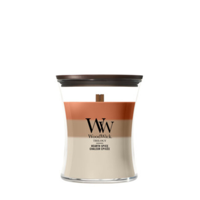 Woodwick Trilogy Hearth Spice Medium Candle WoodWick© 60h.