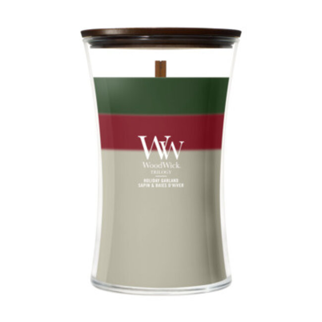 Woodwick Trilogy Holiday Garland Large Candle WoodWick© 130h.