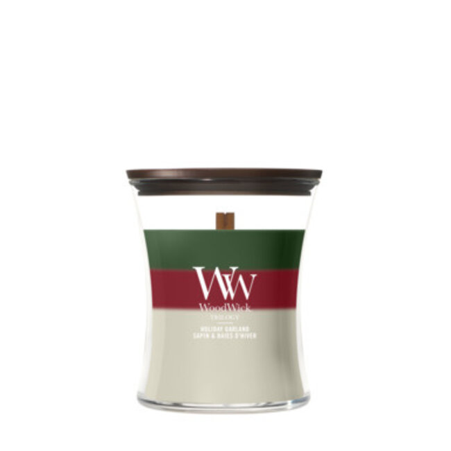 Woodwick Trilogy Holiday Garland Medium Candle WoodWick© 60h.