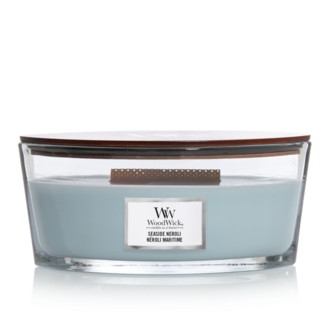 Woodwick Seaside Neroli Ellipse WoodWick© HearthWick Flame© 50h