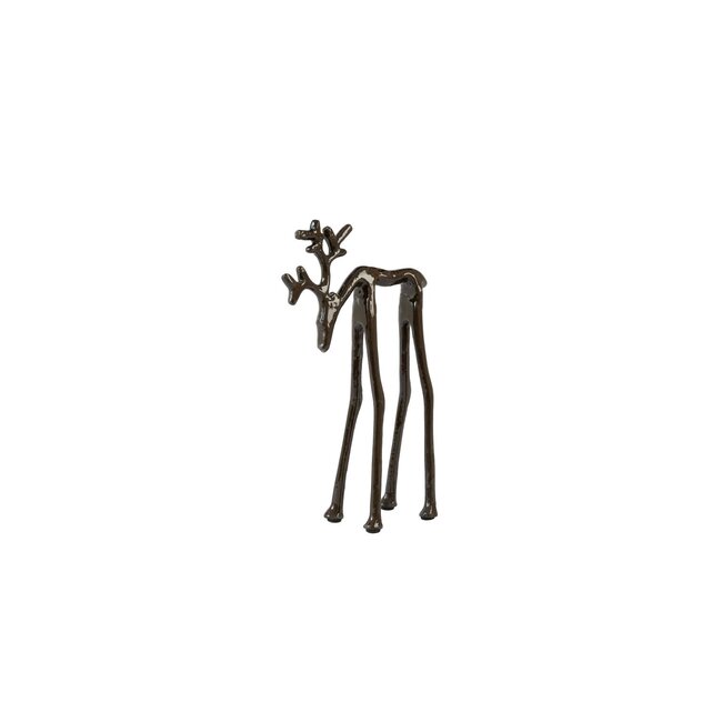 Light & Living Ornament Deer 15x6x25 cm - Shiny Brown-Bronze