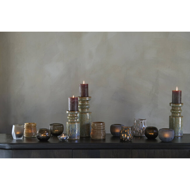 Light & Living Theelicht Ø10x10 cm SARANI mat bruin-brons goud