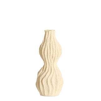 Light & Living Vaas deco 16,5x15,5x39 cm VANIA keramiek crème
