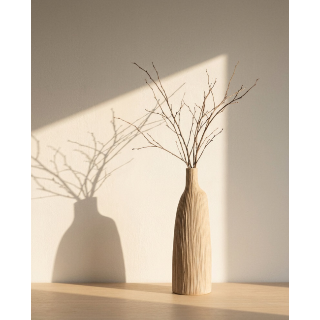 Isaa Vaas Diodo 19,5x13,5x62 cm - bruin