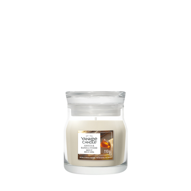 Yankee Candle NEW Amber & Sandalwood Small Jar