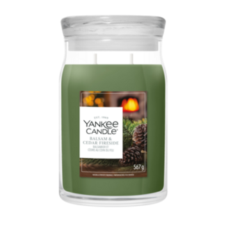 Yankee Candle NEW Balsam & Cedar Fireside Large Jar