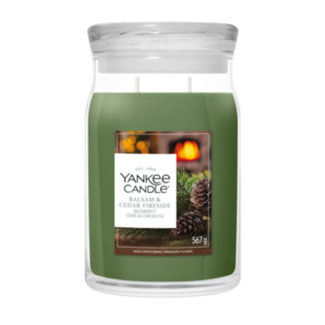Yankee Candle NEW Balsam & Cedar Fireside Large Jar