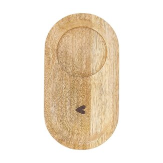 Zusss Houten Serveerplankje – Hart