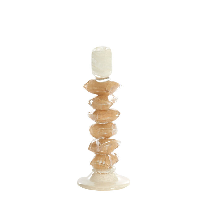 Light & Living Kandelaar Ø11,5x29,5 cm ESTINA crème+bruin