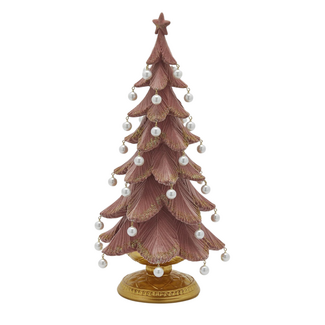 EDG Kerstboom Roze met parels H46xØ22 cm EDG Kerstboom Roze met parels H46xØ22 cm