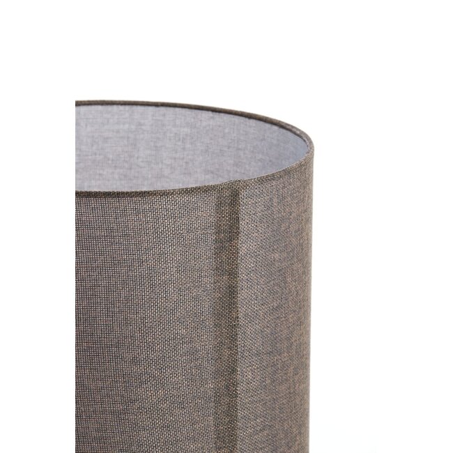 Light & Living Kap cilinder 30-30-32 cm BRANFO linnen donker bruin