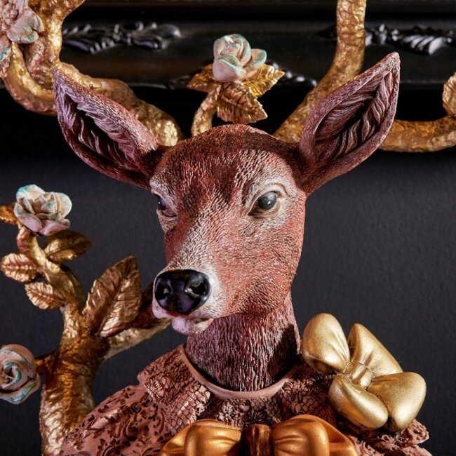 Werner Voß Candle holder deer flowers - 5 arms