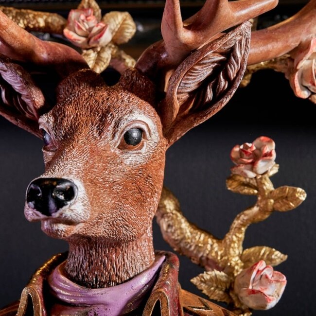 Werner Voß Candle holder deer flowers - 5 arms