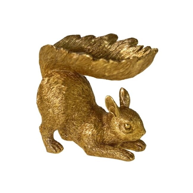 Werner Voß Squirrel Gold – Gouden Eekhoorn met Kommetje