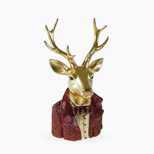 Werner Voß Herten buste met strik (Deer Bust)