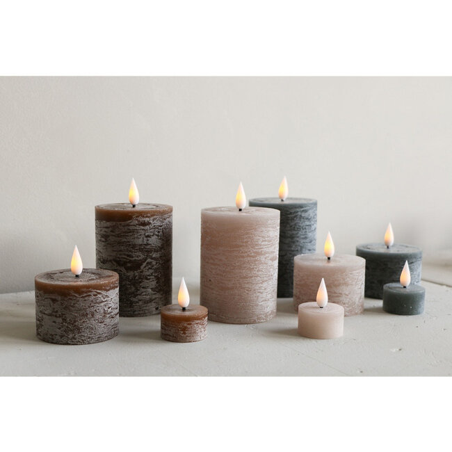 Home Society LED Dusty Rose Tealight Candles Core Recharge Set 6 LED