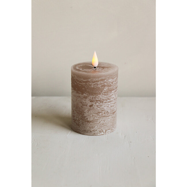 Home Society LED Pillar Dusty Rose Candle Core Recharge LED