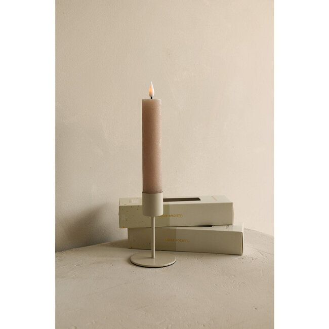 Home Society LED Dusty Rose Dinner Candles XL Core Recharge Set 2